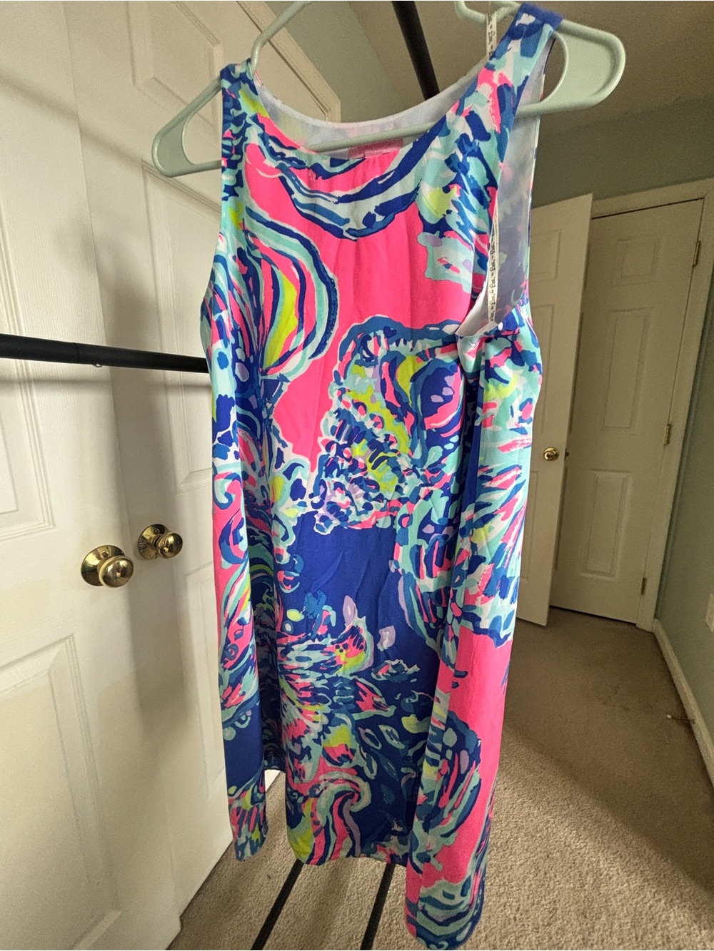 Lilly Pulitzer Pink and Blue Printed Sleeveless One-Piece